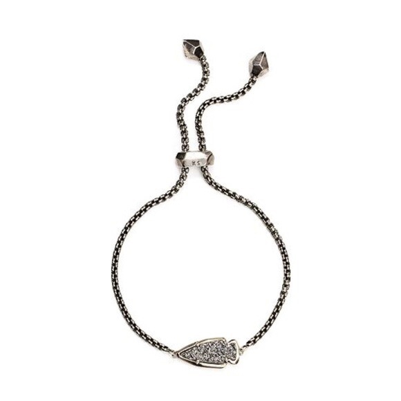 NWT KENDRA SCOTT GUNMETAL KATHLEEN BRACELET! - Picture 1 of 5